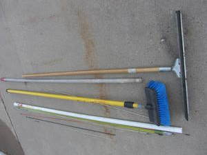 Scrub Brush, Squeegee, Fish Sticks