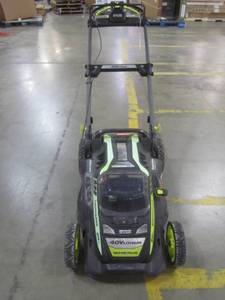 lot 13 image: Ryobi 20 in. 40-Volt Brushless Lithium-Ion Cordless Self-Propelled Walk Behind Mower RY40190-Y