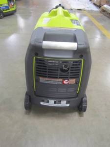 lot 63 image: Ryobi Bluetooth 2,300-Watt Super Quiet Gasoline Powered Digital Inverter Generator RYI2300BTA