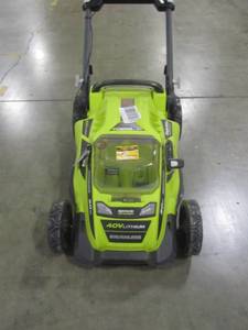 lot 154 image: Ryobi 40V 20in. Brushless Mower- Battery & Charger Not Included RY40108