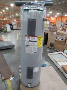 lot 213 image: A.O. Smith Signature Select 40-Gallon Tall 5500-Watt Double Element Electric Water Heater, E9-40H55DV.