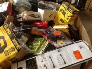 Gaylord Full of Door Hardware , hand tools , assorted styles and conditions, some in like new condition some missing pcs review pictures