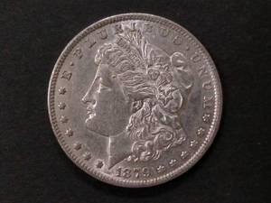 lot 6 image: 1879 O Morgan Silver Dollar...