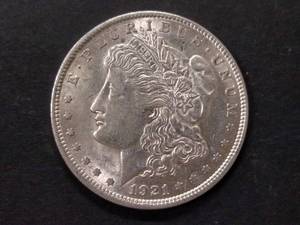 lot 41 image: 1921 Morgan Silver Dollar...