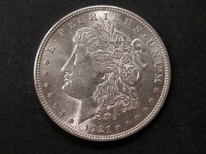 lot 44 image: 1921 Morgan Silver Dollar...