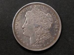 lot 49 image: 1921 D Morgan Silver Dollar...
