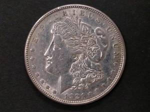 lot 51 image: 1921 D Morgan Silver Dollar...