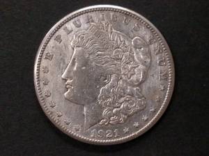 lot 52 image: 1921 S Morgan Silver Dollar...