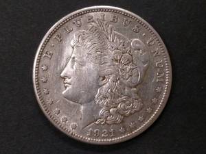 lot 53 image: 1921 S Morgan Silver Dollar...