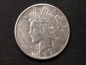 lot 77 image: 1923 S Peace Silver Dollar...