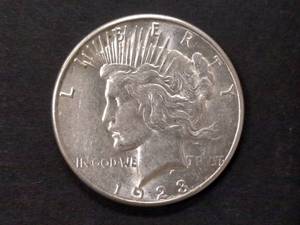 lot 78 image: 1923 S Peace Silver Dollar...