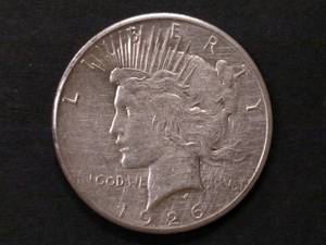 lot 83 image: 1926 Peace Silver Dollar...