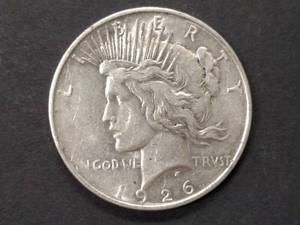 lot 84 image: 1926 D Peace Silver Dollar...