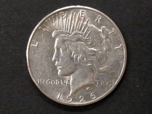 lot 85 image: 1926 S Peace Silver Dollar...