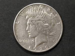 lot 86 image: 1926 S Peace Silver Dollar...