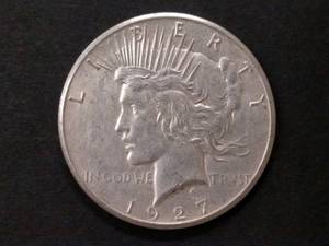 lot 88 image: 1927 Peace Silver Dollar...