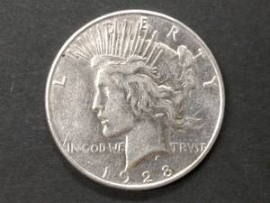lot 91 image: 1928 S Peace Silver Dollar...