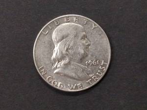 lot 103 image: 1962 D Franklin Silver Half Dollar...