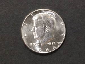 lot 108 image: 1964 AU Kennedy Silver Half Dollar...