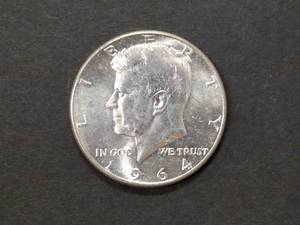 lot 110 image: 1964 AU Kennedy Silver Half Dollar...