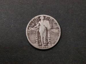 lot 122 image: 1930 Standing Liberty Silver Quarte...