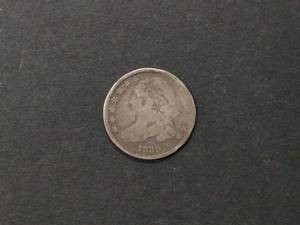 lot 123 image: 1835 Capped Bust Silver Dime...