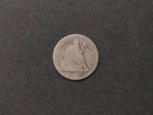 lot 124 image: 1875 Seated Liberty Silver Dime...