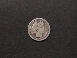 lot 125 image: 1903 Barber Silver Dime...