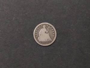 lot 129 image: 1853 Arrows Seated Liberty Silver H...