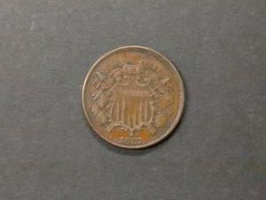 lot 138 image: 1867 Two Cent Piece...