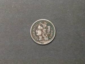 lot 137 image: 1866 Three Cent Nickel...