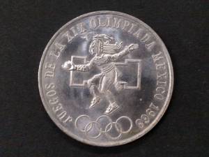 lot 143 image: 1968 Mexico Olympics Twenty Five Peso