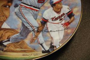 8.5 Inch Minnesota Twins Rod Carew Plate Auto