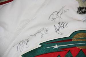 Minnesota Wild Jersey with Multiple Auto Circa 2010