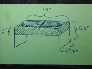 lot 612 image: Small Livestock TroughRaised Flower Bed