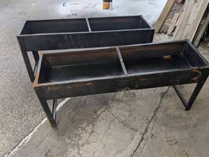 lot 611 image: Pair of Small Livestock TroughRaised Flower Bed