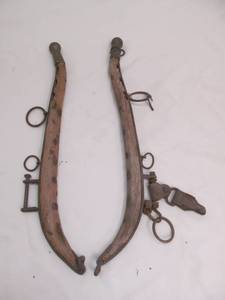 lot 124 image: vintage horse hames