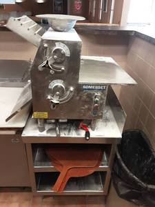 lot 5 image: Somerset Dough Roller With Stainless Steel Stand 24x32x35