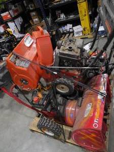 lot 20 image: WHOLESALE PALLET LOT OF 3 SNOWBLOWERS- PARTS  REPAIR