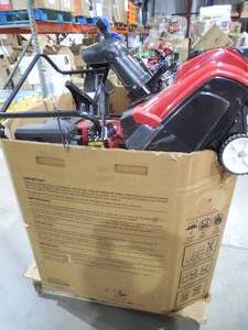 lot 21 image: WHOLESALE PALLET LOT OF 4 SNOWBLOWERS & PUSH MOWER