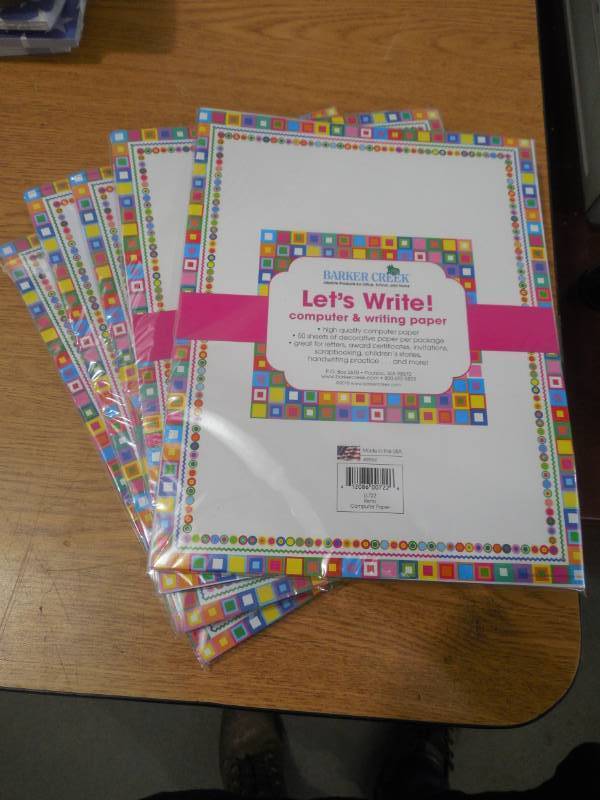 lot 37 image: Barker Creek Computer Paper, 8 12 x 11, Retro, Pack Of 250 Sheets