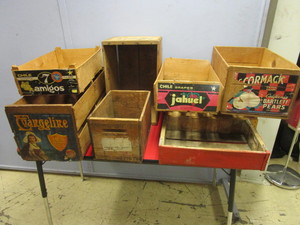 lot 402 image: VINTAGE ADVERTISEMENT BOXES, KELLOGG, COCA-COLA, MORE