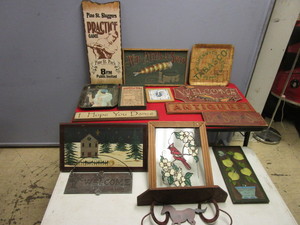 lot 407 image: VINTAGE-STYLE SIGNS, OTHER WALL DECOR