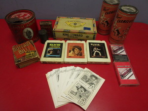 lot 408 image: ELVIS 8-TRACKS, BEATLES CASSETTES, PRINCE ALBERT CAN, OTHER VINTAGE WARES