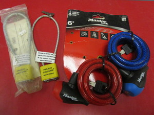 lot 441 image: MASTER LOCK CABLE LOCKS, PROJECT CHILDSAFE LOCKS