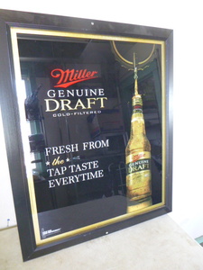 Miller Genuine Draft Framed Sign