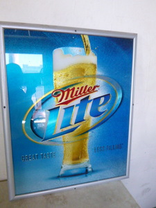 Miller Lite Framed Sign