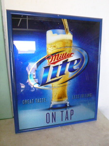 Miller Lite Framed Sign