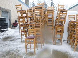 25 Wooden High-Top Chairs