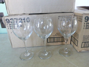 3 Cases of 20 Ounce Wine Glasses